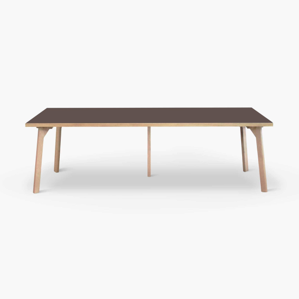 Domusnord Room Linoleums Stort Spisebord i Eg 300 x 100 cm i 21 farver Brun (Mauve)