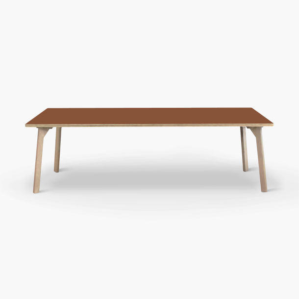 Domusnord Studio Linoleum Desk and Conference Table in Birch Plywood 230 x 90 in 19 colors