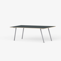 Domusnord Line View Linoleums konferencebord og mdebord krydsfinr 200 x 90 cm i 14 farver