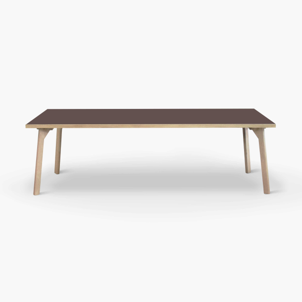 Domusnord Room Linoleum konferencebord og mdebord i Eg 230 x 90 cm i 19 farver