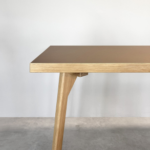 Domusnord Room Linoleum Dining Table in Oak 200 x 90 cm in 19 colors