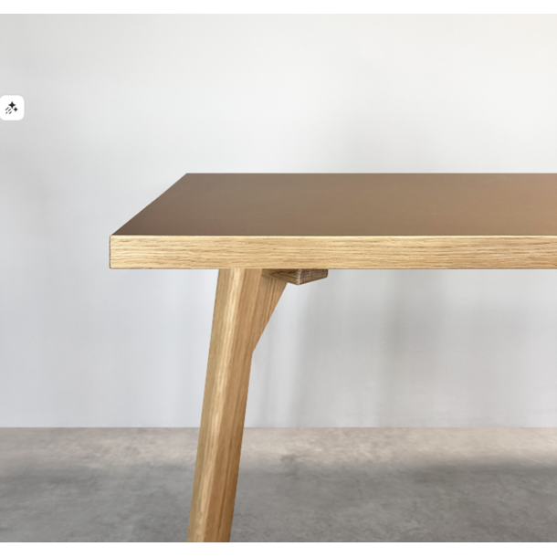 Domusnord Room Linoleum Dining Table in Oak 200 x 90 cm in 19 colors