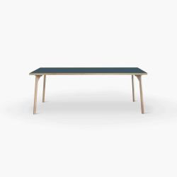 Domusnord Room Linoleum konferencebord og mdebord i Eg 160 x 80 cm i 19 farver