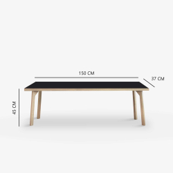 Domusnord Room Bnk Eg Tr med Linoleum - 150 cm - 19 farver