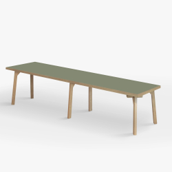 Domusnord Room Bnk Eg Tr med Linoleum - 200 cm - 19 farver