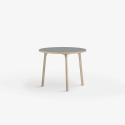 Domusnord Room round Linoleum's Dining Table in oak 70 cm in 19 colors
