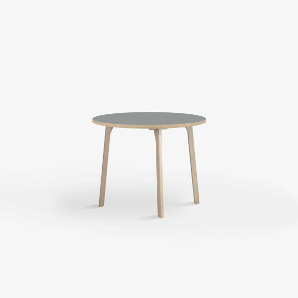 Domusnord Room round Linoleum's Dining Table in oak 70 cm in 19 colors