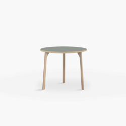 Domusnord Room round Linoleum's Dining Table in oak 70 cm in 19 colors