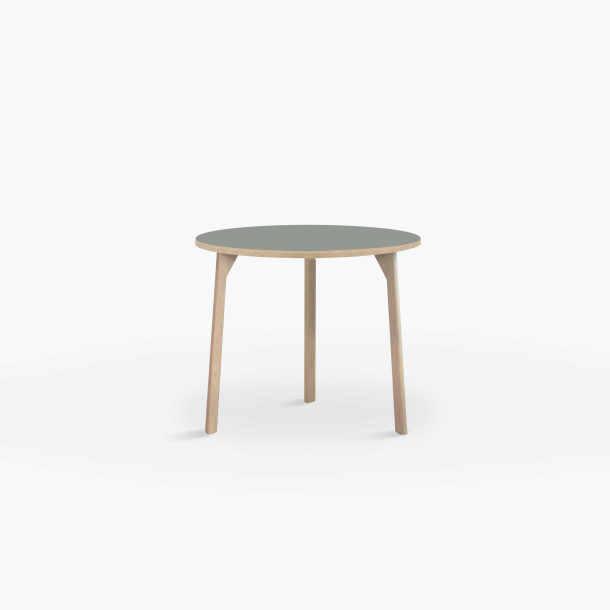 Domusnord Room round Linoleum's Dining Table in oak 70 cm in 19 colors
