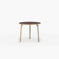 Domusnord Room round Linoleum's Dining Table in oak 70 cm in 19 colors