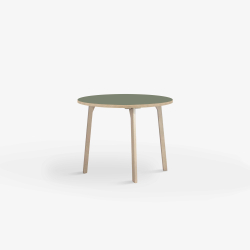 Domusnord Room round Linoleum's Dining Table in oak 70 cm in 19 colors