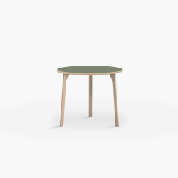 Domusnord Room round Linoleum's Dining Table in oak 70 cm in 19 colors