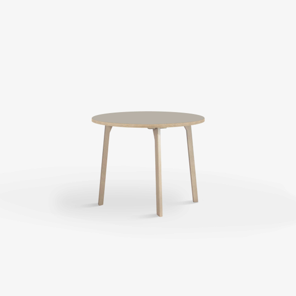 Domusnord Room round Linoleum's Dining Table in oak 70 cm in 19 colors