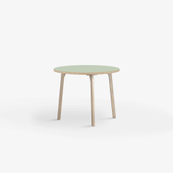 Domusnord Room round Linoleum's Dining Table in oak 70 cm in 19 colors