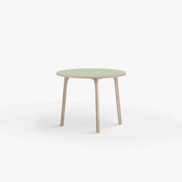 Domusnord Room round Linoleum's Dining Table in oak 70 cm in 19 colors