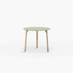 Domusnord Room round Linoleum's Dining Table in oak 70 cm in 19 colors