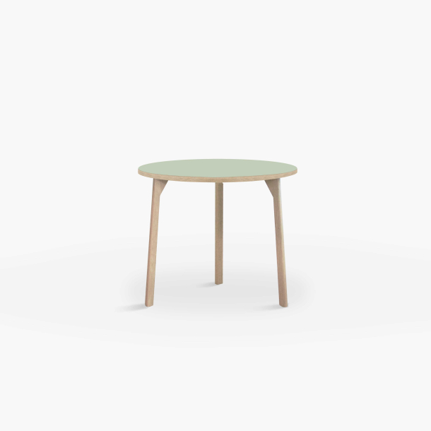 Domusnord Room round Linoleum's Dining Table in oak 70 cm in 19 colors