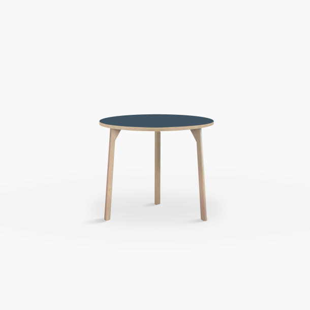 Domusnord Room round Linoleum's Dining Table in oak 70 cm in 19 colors