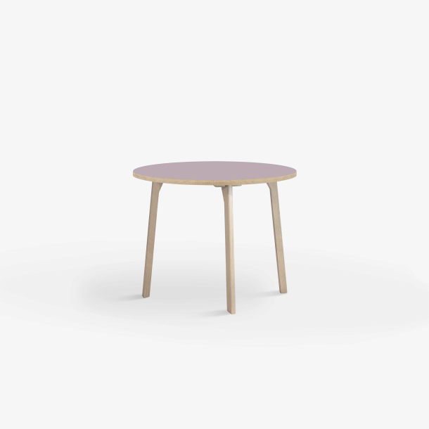 Domusnord Room round Linoleum's Dining Table in oak 70 cm in 19 colors