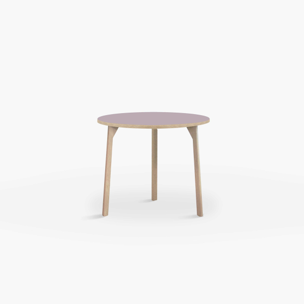 Domusnord Room round Linoleum's Dining Table in oak 70 cm in 19 colors