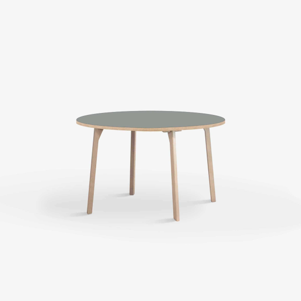 Domusnord Room rundt Linoleums konferencebord og mdebord i eg 90 i 19 farver