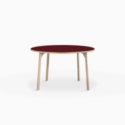 Domusnord Room rundt Linoleums konferencebord og mdebord i eg 90 i 19 farver