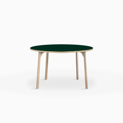 Domusnord Room rundt Linoleums konferencebord og mdebord i eg 90 i 19 farver