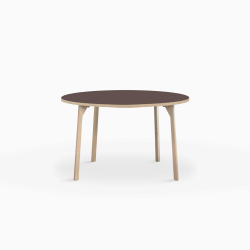 Domusnord Room rundt Linoleums konferencebord og mdebord i eg 90 i 19 farver