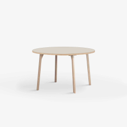 Domusnord Room rundt Linoleums konferencebord og mdebord i eg 90 i 19 farver