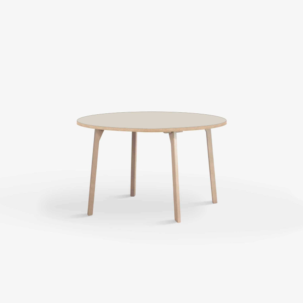 Domusnord Room rundt Linoleums konferencebord og mdebord i eg 90 i 19 farver