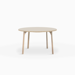 Domusnord Room rundt Linoleums konferencebord og mdebord i eg 90 i 19 farver