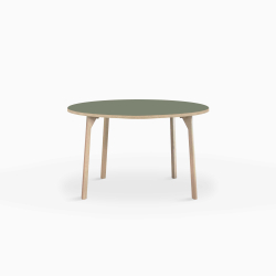 Domusnord Room rundt Linoleums konferencebord og mdebord i eg 90 i 19 farver