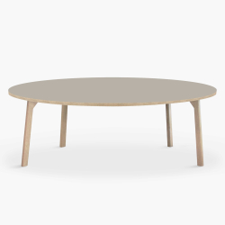 Domusnord Room rundt stort Linoleums Spisebord i eg 159 cm i 19 farver