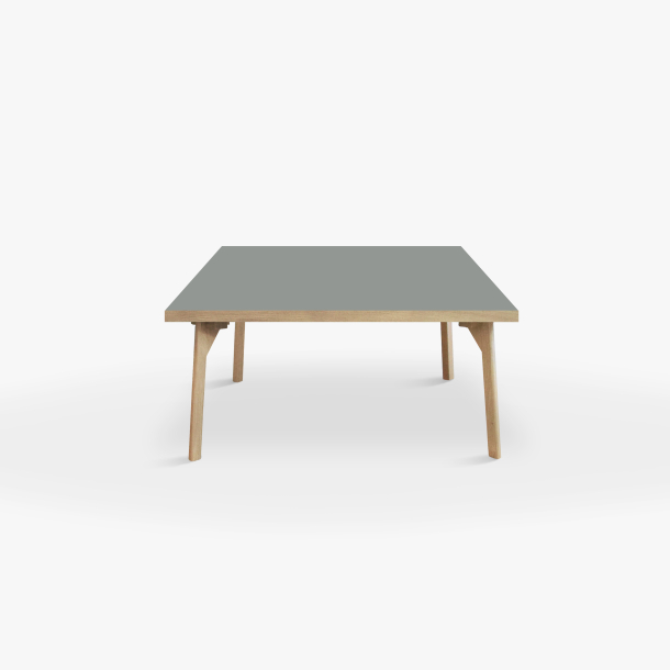 Domusnord Sofabord Room Kvadratisk Lounge Table  med linoleum og eg kant 75x75cm