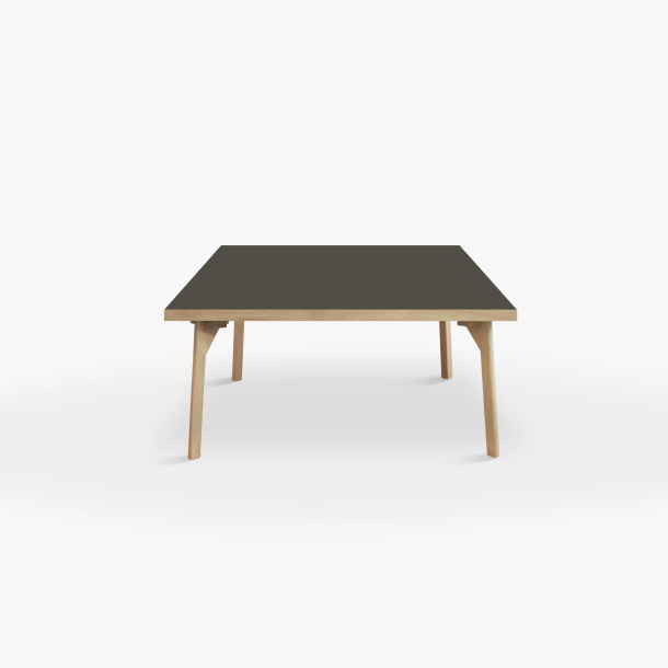 Domusnord Sofabord Room Kvadratisk Lounge Table  med linoleum og eg kant 75x75cm