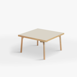 Domusnord Sofabord Room Kvadratisk Lounge Table  med linoleum og eg kant 75x75cm