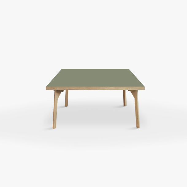 Domusnord Sofabord Room Kvadratisk Lounge Table  med linoleum og eg kant 75x75cm