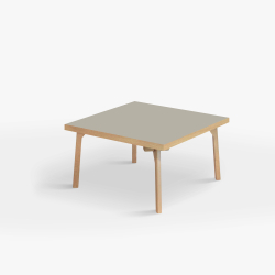 Domusnord Sofabord Room Kvadratisk Lounge Table  med linoleum og eg kant 75x75cm