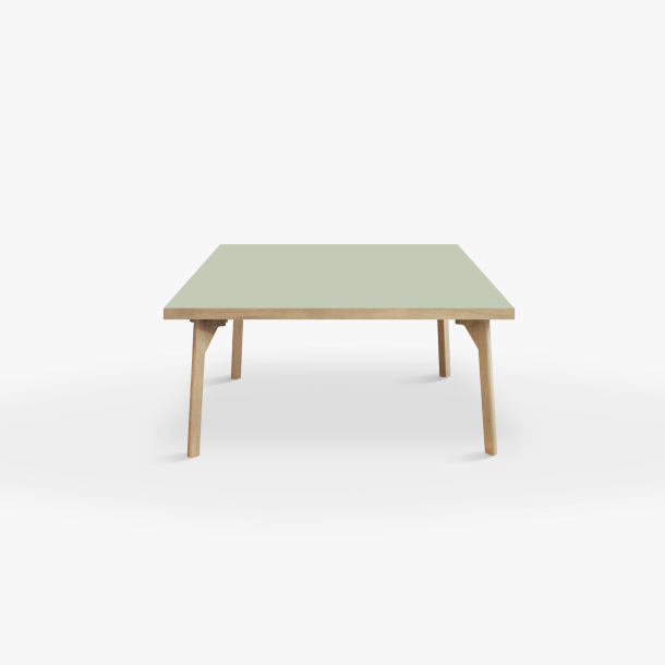 Domusnord Sofabord Room Kvadratisk Lounge Table  med linoleum og eg kant 75x75cm