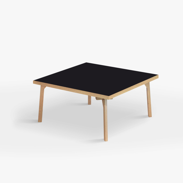 Domusnord Sofabord Room Kvadratisk Lounge Table  med linoleum og eg kant 90x90cm