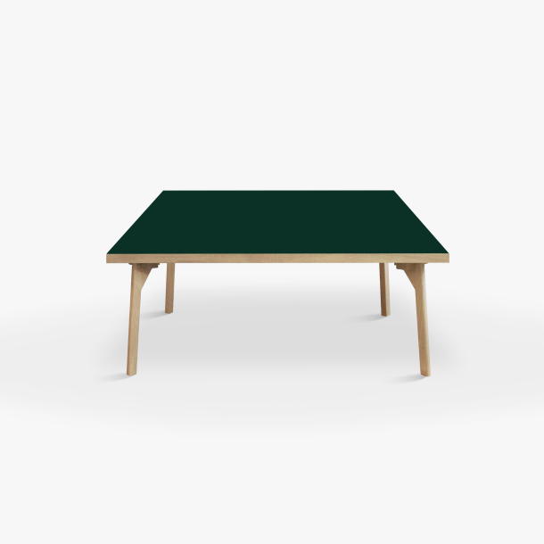 Domusnord Sofabord Room Kvadratisk Lounge Table  med linoleum og eg kant 90x90cm