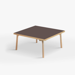 Domusnord Sofabord Room Kvadratisk Lounge Table  med linoleum og eg kant 90x90cm