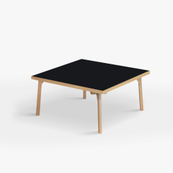 Domusnord Sofabord Room Kvadratisk Lounge Table  med linoleum og eg kant 90x90cm