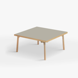 Domusnord Sofabord Room Kvadratisk Lounge Table  med linoleum og eg kant 90x90cm