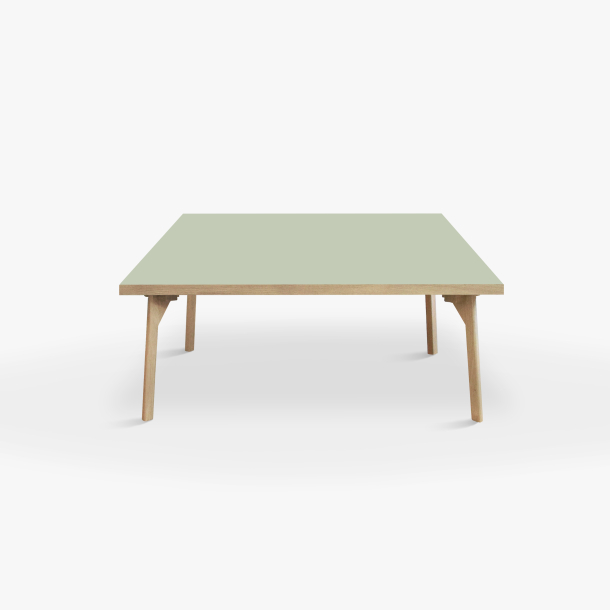Domusnord Sofabord Room Kvadratisk Lounge Table  med linoleum og eg kant 90x90cm