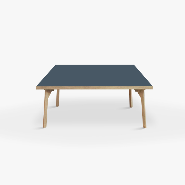 Domusnord Sofabord Room Kvadratisk Lounge Table  med linoleum og eg kant 90x90cm