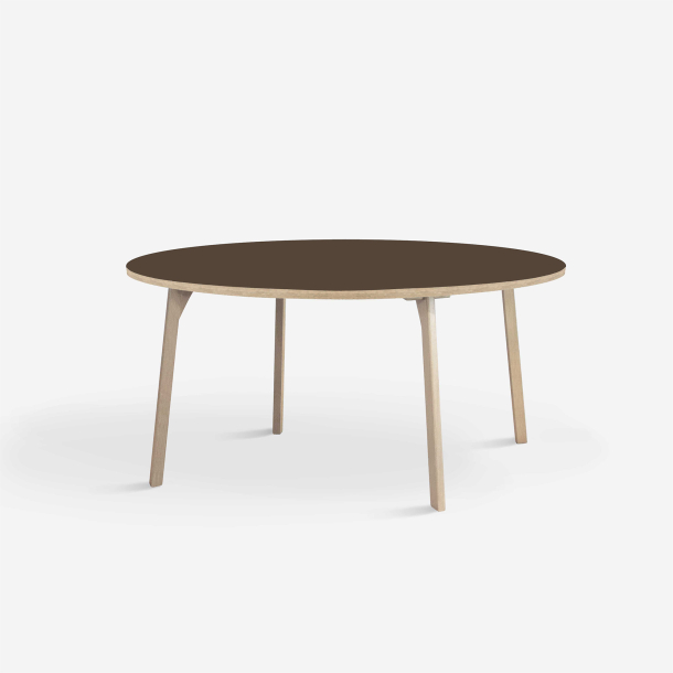 Domusnord Room rundt Linoleum konferencebord og mdebord i eg 110 i 19 farver