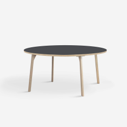 Domusnord Room rundt Linoleum konferencebord og mdebord i eg 130 i 19 farver