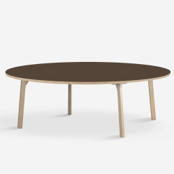 Domusnord Room rundt stort Linoleums Spisebord i eg 159 cm i 19 farver