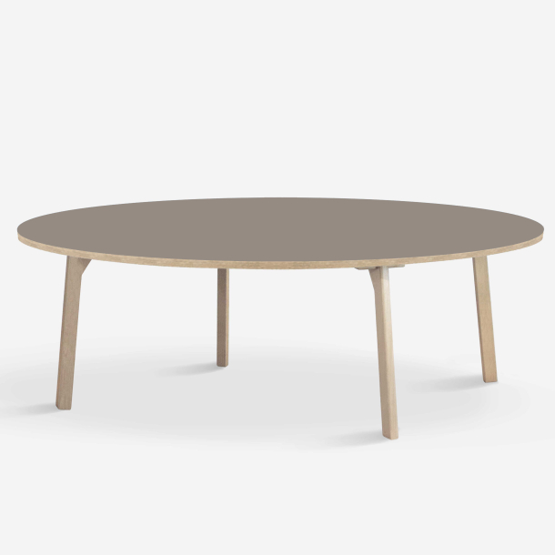 Domusnord Room rundt stort Linoleum konferencebord og mdebord i eg 159 i 19 farver
